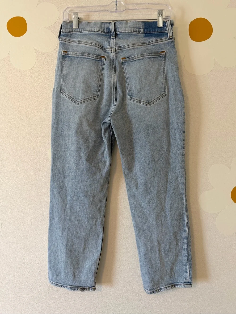 Abercrombie The Ankle Straight Ultra High Rise Stretch Light Wash Jeans 6 SHORT - Picture 9 of 15
